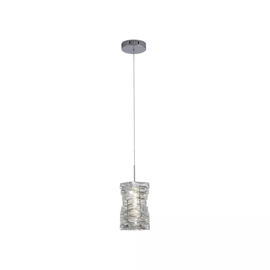 Searchlight Pendant Lights Modena LED Pendant, Chrome and Clear Crystal - Searchlight Pendant Lights Modena LED Pendant, Chrome and Clear Crystal