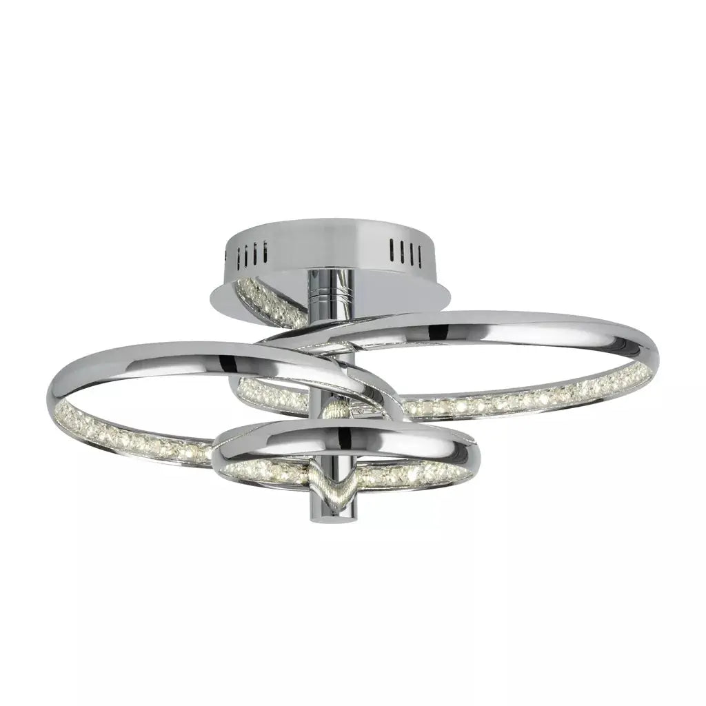 searchlight ceiling lights Rings 3Lt LED Flush Ceiling Light - Chrome & Clear Crystal - Ceiling Lights searchlight ceiling lights Rings 3Lt LED Flush Ceiling Light - Chrome & Clear Crystal Ceiling Lights