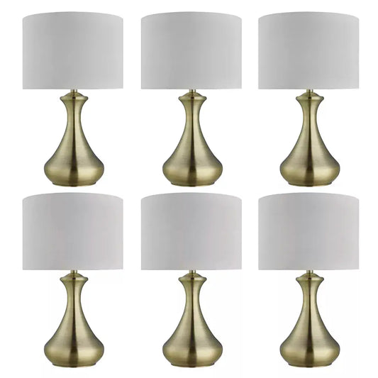 searchlight table lamps Promo Pack of 6 - 2750AB - searchlight table lamps Promo Pack of 6 - 2750AB