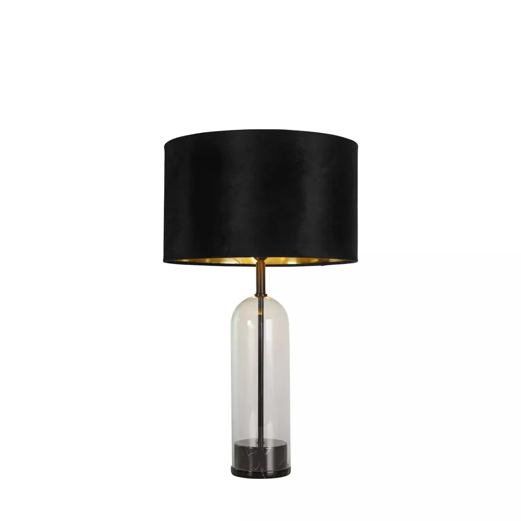 searchlight table lamps Oxford Table Lamp- Glass, Black Metal, Marble & Black Velvet - searchlight table lamps Oxford Table Lamp- Glass, Black Metal, Marble & Black Velvet