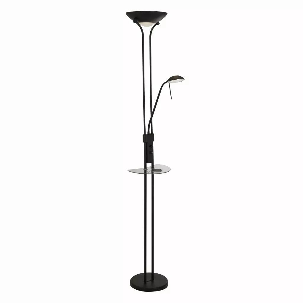 Searchlight Table Lamps Mother & Child Wireless USB Floor Lamp - Matt Black Metal - Floor Lamps Searchlight Table Lamps Mother & Child Wireless USB Floor Lamp - Matt Black Metal Floor Lamps