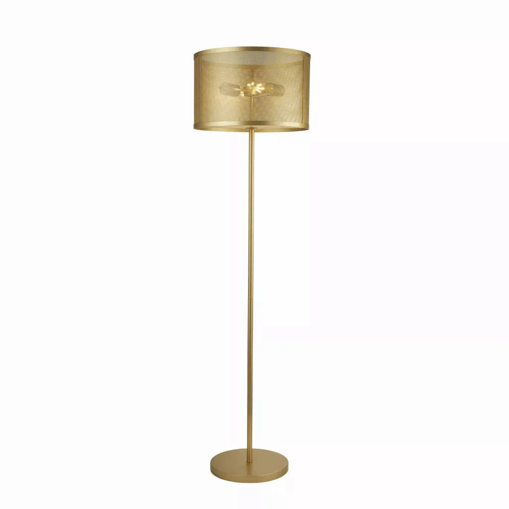 Searchlight Table Lamps Fishnet Floor Lamp - Gold Metal & Mesh Shade - Floor Lamps Searchlight Table Lamps Fishnet Floor Lamp - Gold Metal & Mesh Shade Floor Lamps