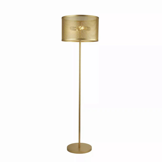 Searchlight Table Lamps Fishnet Floor Lamp - Gold Metal & Mesh Shade - Floor Lamps Searchlight Table Lamps Fishnet Floor Lamp - Gold Metal & Mesh Shade Floor Lamps