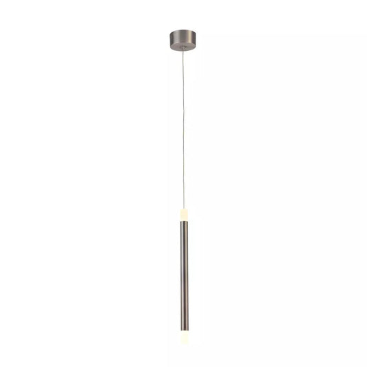 Searchlight Pendant Lights Tubes 1Lt LED Pendant Satin Nickel - Searchlight Pendant Lights Tubes 1Lt LED Pendant Satin Nickel