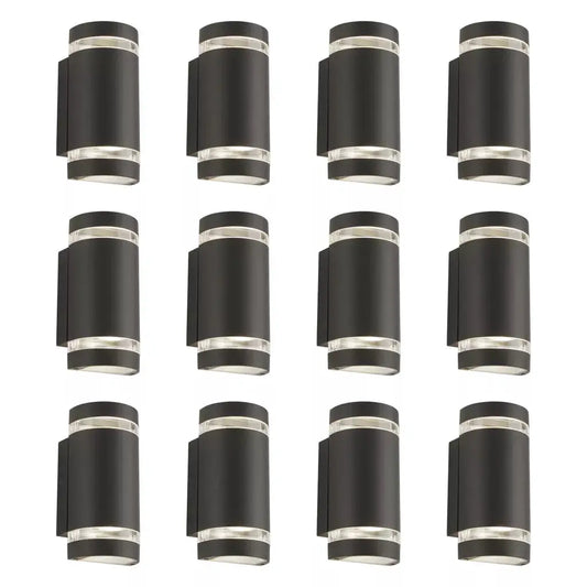 outdoor walllights Promo Pack of 12-2002-2GY-LED - outdoor walllights Promo Pack of 12-2002-2GY-LED