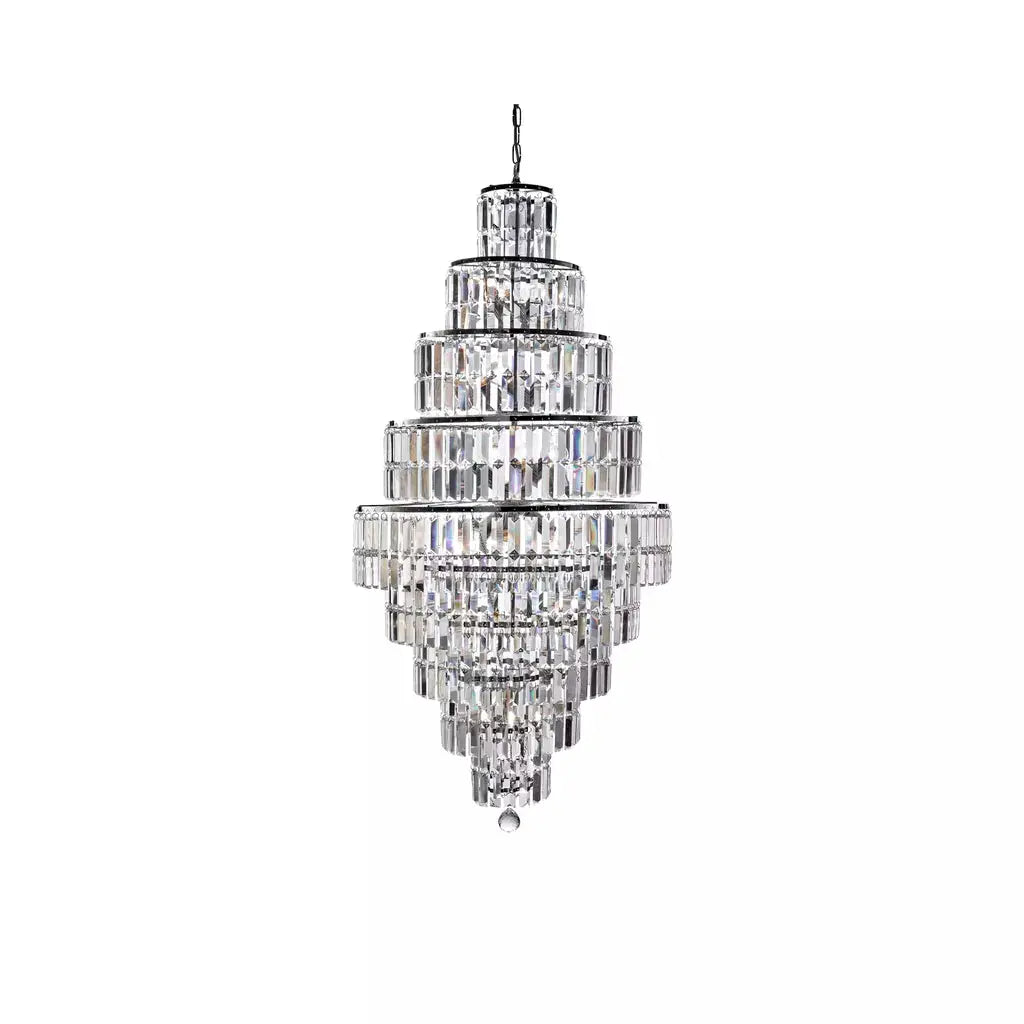 searchlight chandlier Empire 13Lt Chandelier - Chrome Metal & Clear Crystal - searchlight chandlier Empire 13Lt Chandelier - Chrome Metal & Clear Crystal