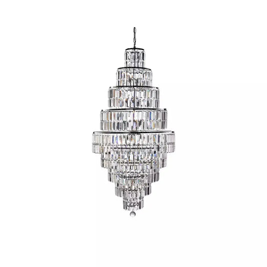 searchlight chandlier Empire 13Lt Chandelier - Chrome Metal & Clear Crystal - searchlight chandlier Empire 13Lt Chandelier - Chrome Metal & Clear Crystal