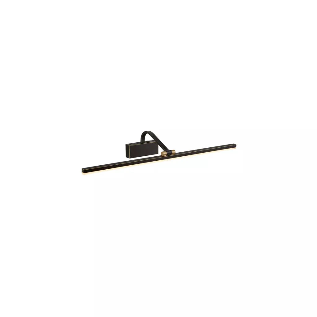 searchlight wall lights Bilbao Picture Light - Black & Brushed Gold Metal - searchlight wall lights Bilbao Picture Light - Black & Brushed Gold Metal