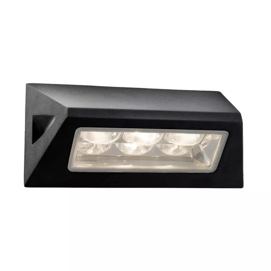 outdoor walllights Peru LED Outdoor Wall Light - Black Metal & Glass, IP44 - outdoor walllights Peru LED Outdoor Wall Light - Black Metal & Glass, IP44
