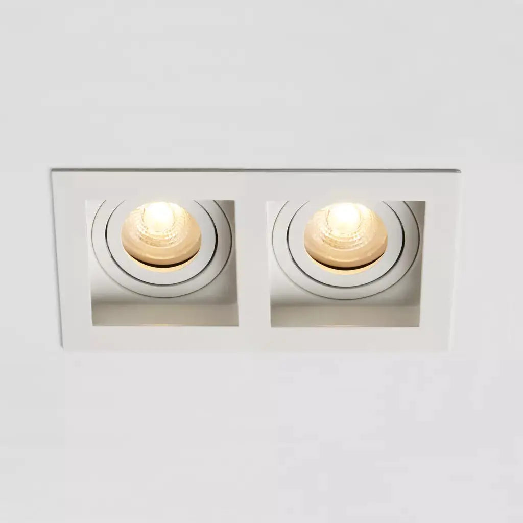 Searchlight Downlights Grid 2 GU10, White - Searchlight Downlights Grid 2 GU10, White