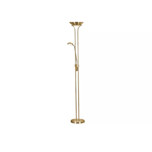 Searchlight Table Lamps Mother & Child LED Dimmable Floor Lamp - Satin Brass - Floor Lamps Searchlight Table Lamps Mother & Child LED Dimmable Floor Lamp - Satin Brass Floor Lamps