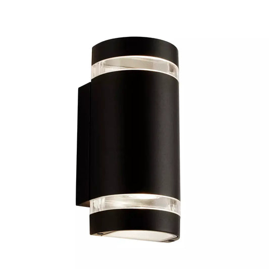 outdoor walllights Sheffield Outdoor 2Lt Wall Light - Black, Glass & Polycarb - outdoor walllights Sheffield Outdoor 2Lt Wall Light - Black, Glass & Polycarb