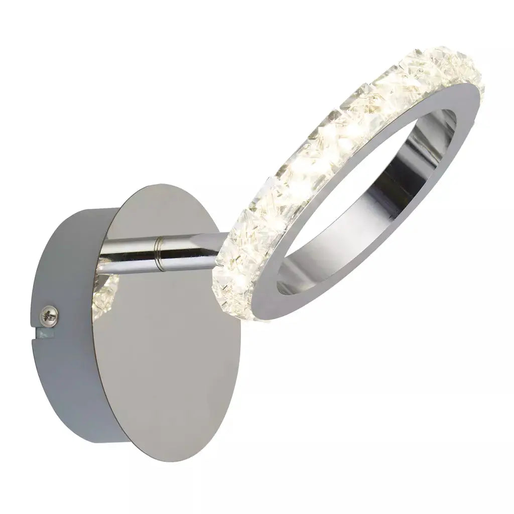 searchlight wall lights LED Wall Bracket Light with Glass Trim Circle Shade - searchlight wall lights LED Wall Bracket Light with Glass Trim Circle Shade