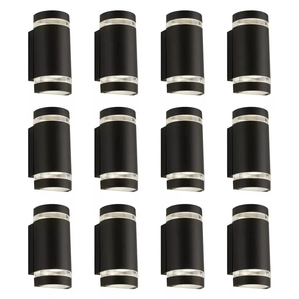 outdoor walllights Promo Pack of 12 - 2002-2BK-LED - outdoor walllights Promo Pack of 12 - 2002-2BK-LED