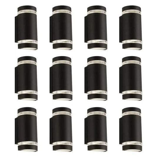 outdoor walllights Promo Pack of 12 - 2002-2BK-LED - outdoor walllights Promo Pack of 12 - 2002-2BK-LED