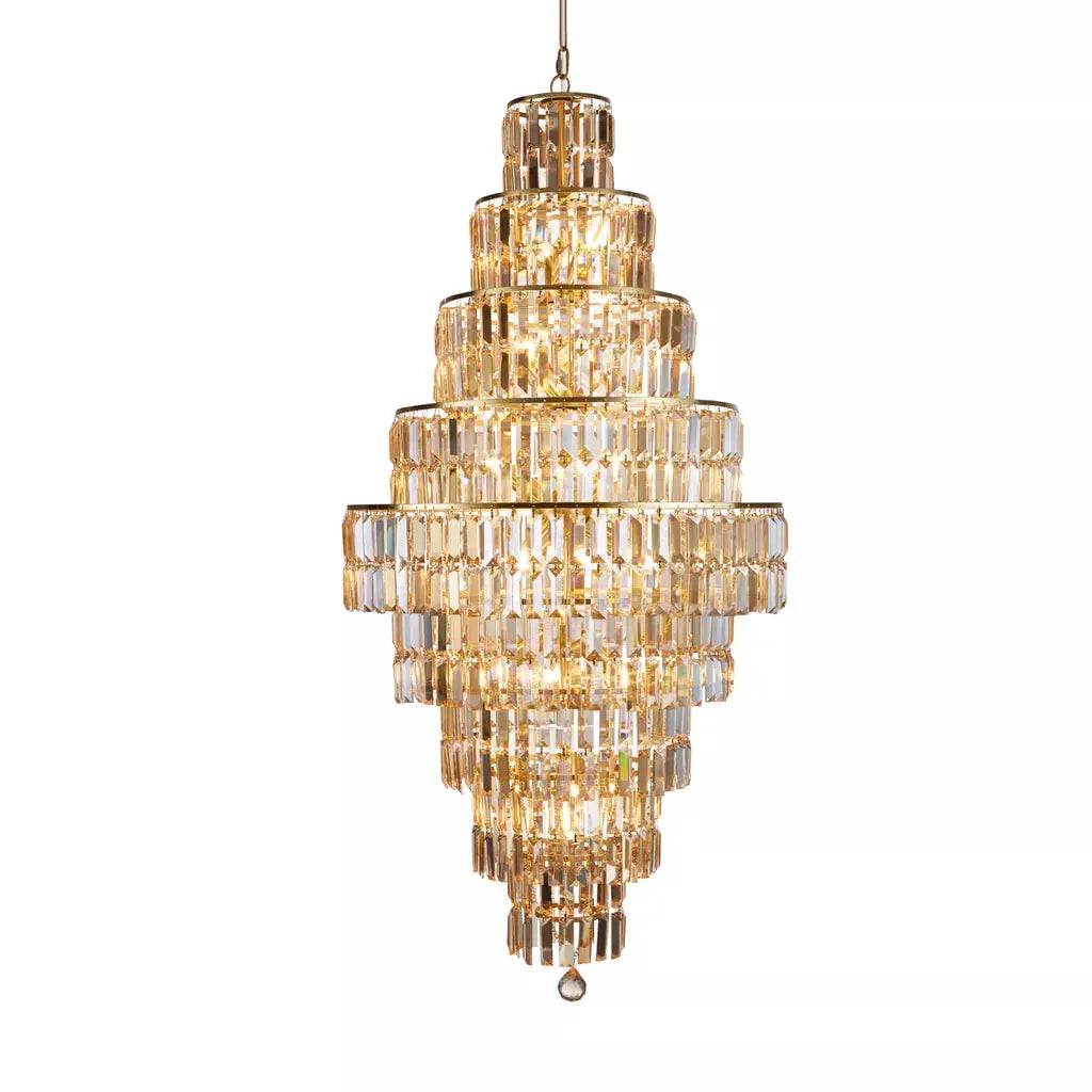 searchlight chandlier Empire 13Lt Chandelier - Satin Brass Metal & Champagne Glass - searchlight chandlier Empire 13Lt Chandelier - Satin Brass Metal & Champagne Glass
