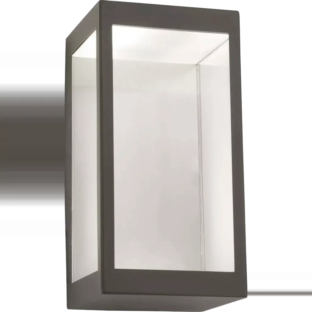 outdoor walllights Box Outdoor Wall Light - Grey Metal - outdoor walllights Box Outdoor Wall Light - Grey Metal