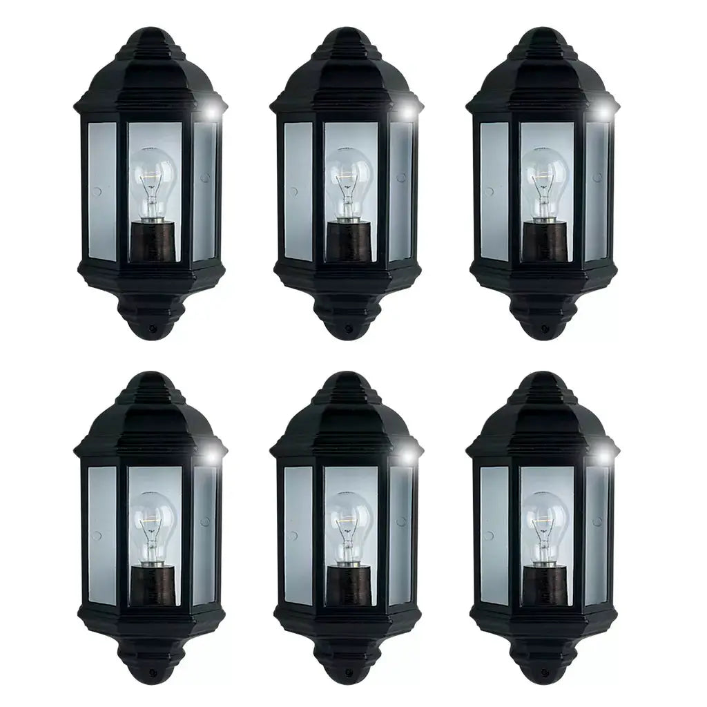outdoor walllights Promo Pack of 6 - 280BK - outdoor walllights Promo Pack of 6 - 280BK