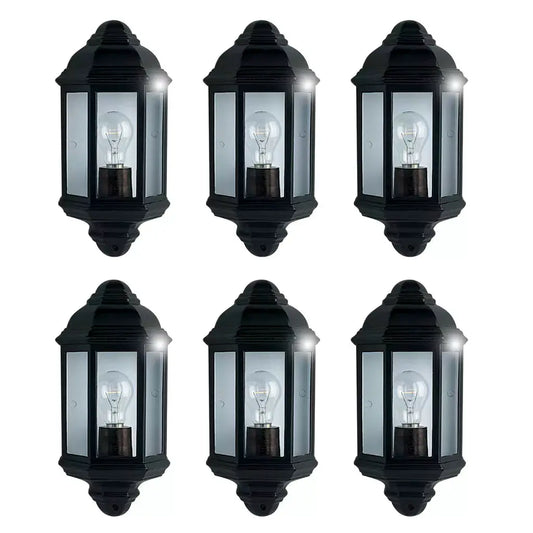 outdoor walllights Promo Pack of 6 - 280BK - outdoor walllights Promo Pack of 6 - 280BK
