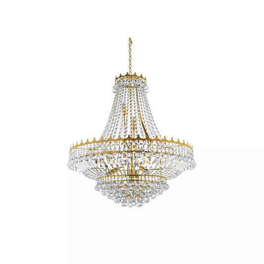 searchlight chandlier Versailles 13Lt Chandelier - Gold Metal & Crystal - searchlight chandlier Versailles 13Lt Chandelier - Gold Metal & Crystal