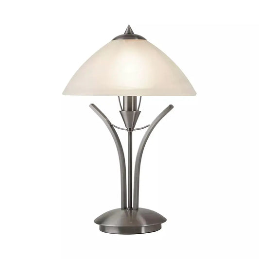 searchlight table lamps Lux & Belle Table Lamp - Satin Silver & Alabaster Glass - searchlight table lamps Lux & Belle Table Lamp - Satin Silver & Alabaster Glass