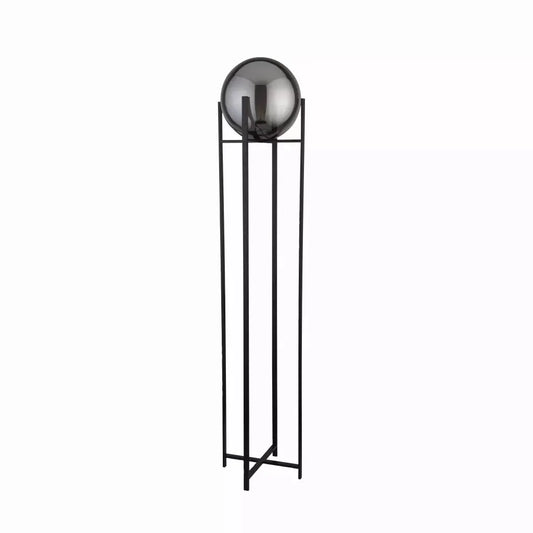 Searchlight Table Lamps Amsterdam Floor Lamp - Black Metal & Smoked Glass - Floor Lamps Searchlight Table Lamps Amsterdam Floor Lamp - Black Metal & Smoked Glass Floor Lamps