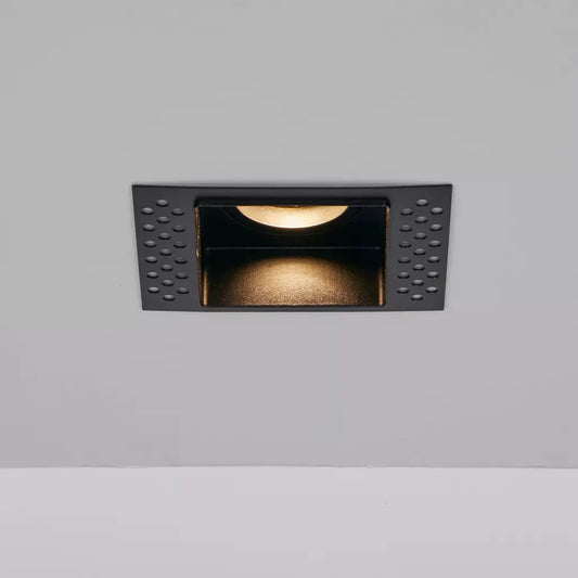 Searchlight Downlights Zelda Trimless Square IP65 FR, GU10, Black - Searchlight Downlights Zelda Trimless Square IP65 FR, GU10, Black