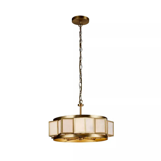 Searchlight Pendant Lights Lux & Belle 3LT Pendant-Gold Metal & Acrylic - Searchlight Pendant Lights Lux & Belle 3LT Pendant-Gold Metal & Acrylic