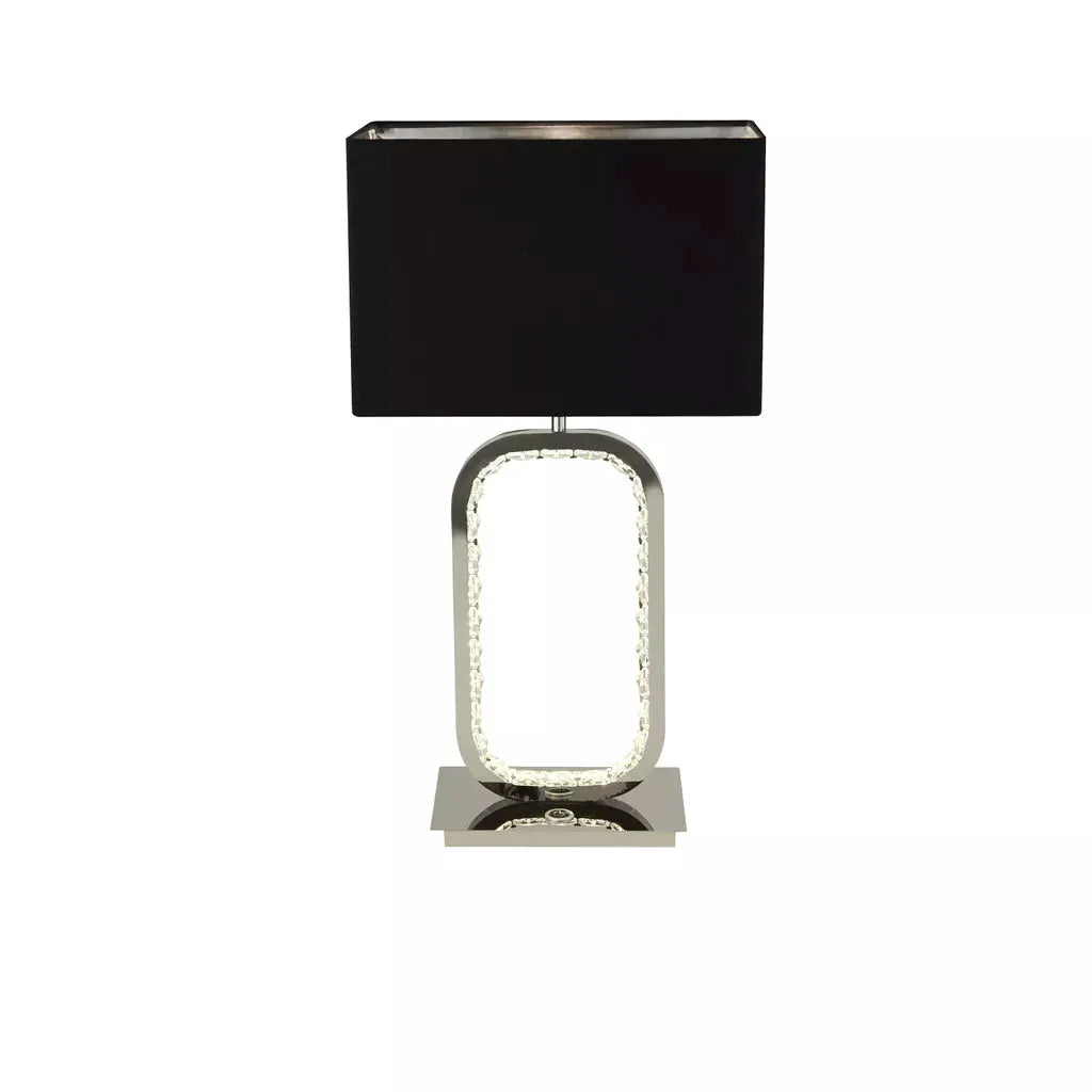 searchlight table lamps Aura Table Lamp LED Base - Chrome with Crystal Glass - searchlight table lamps Aura Table Lamp LED Base - Chrome with Crystal Glass