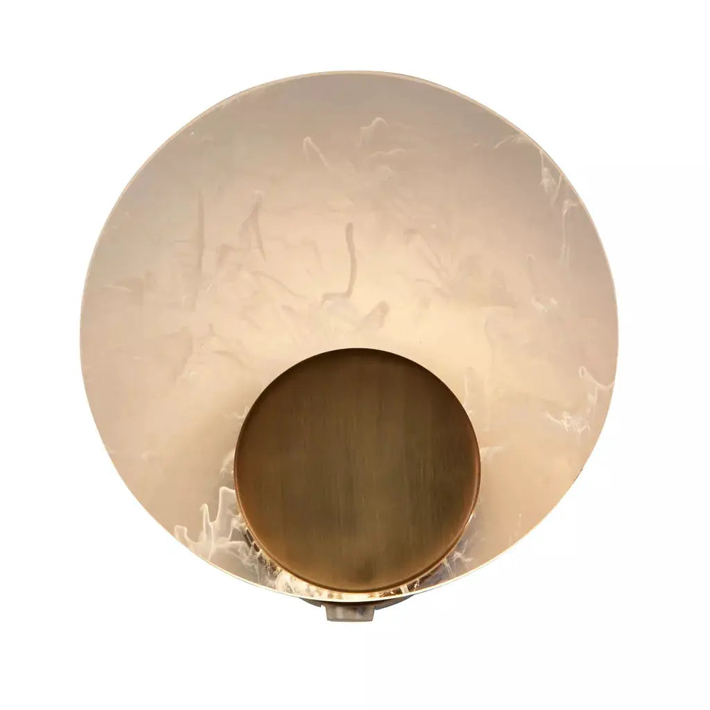 searchlight wall lights Lux & Belle LED WallLight-SatinBrass Metal&Cloudy Acrylic,IP - searchlight wall lights Lux & Belle LED WallLight-SatinBrass Metal&Cloudy Acrylic,IP