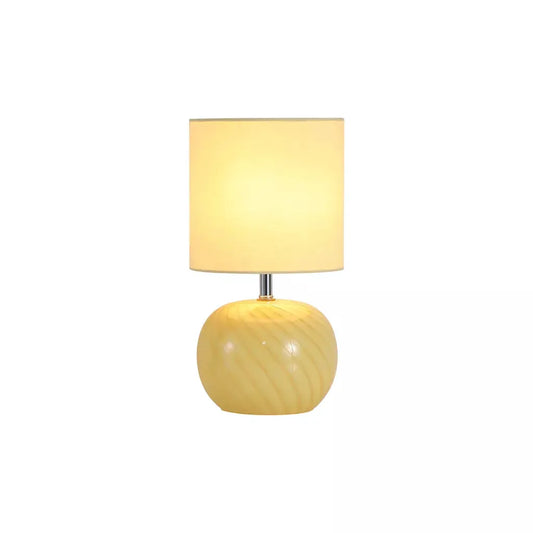 searchlight table lamps Fete 1Lt Table Lamp, Yellow Glass with Linen Shade - searchlight table lamps Fete 1Lt Table Lamp, Yellow Glass with Linen Shade