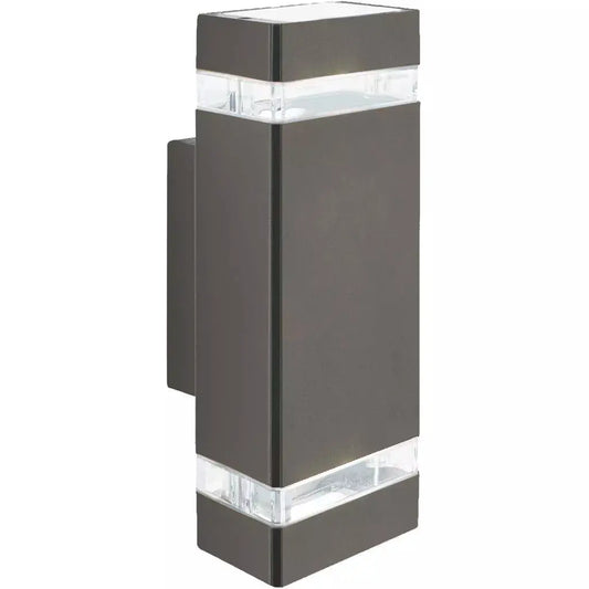 outdoor walllights Sheffield Outdoor Wall Light - Grey Metal, Glass & Polycarb - outdoor walllights Sheffield Outdoor Wall Light - Grey Metal, Glass & Polycarb