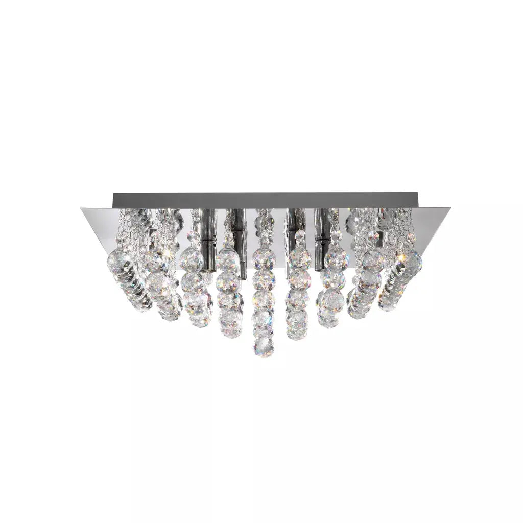 searchlight ceiling lights Hanna 6Lt Flush Ceiling Light - Chrome & Clear Crystal - Ceiling Lights searchlight ceiling lights Hanna 6Lt Flush Ceiling Light - Chrome & Clear Crystal Ceiling Lights
