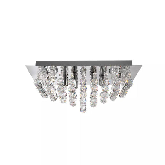 searchlight ceiling lights Hanna 6Lt Flush Ceiling Light - Chrome & Clear Crystal - Ceiling Lights searchlight ceiling lights Hanna 6Lt Flush Ceiling Light - Chrome & Clear Crystal Ceiling Lights