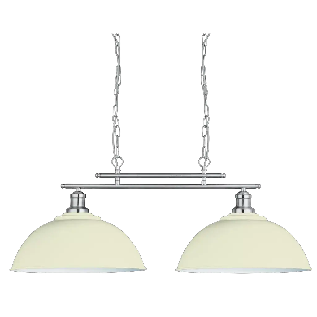 Searchlight Pendant Lights Fusion 2Lt Bar Ceiling Pendant Cream Metal Shades - Searchlight Pendant Lights Fusion 2Lt Bar Ceiling Pendant Cream Metal Shades