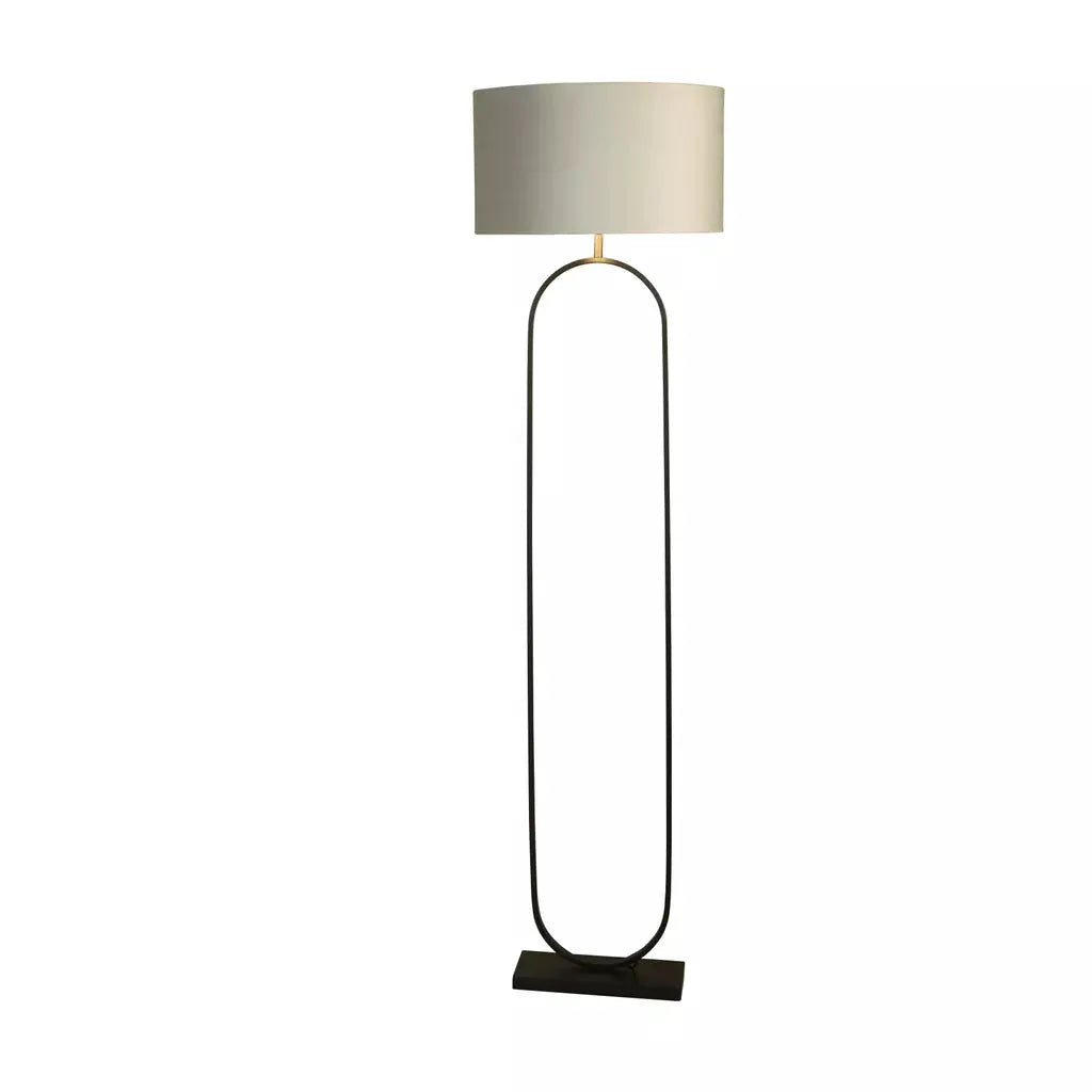 Searchlight Table Lamps Modish Floor Lamp Black Metal with Light Grey Shade - Floor Lamps Searchlight Table Lamps Modish Floor Lamp Black Metal with Light Grey Shade Floor Lamps