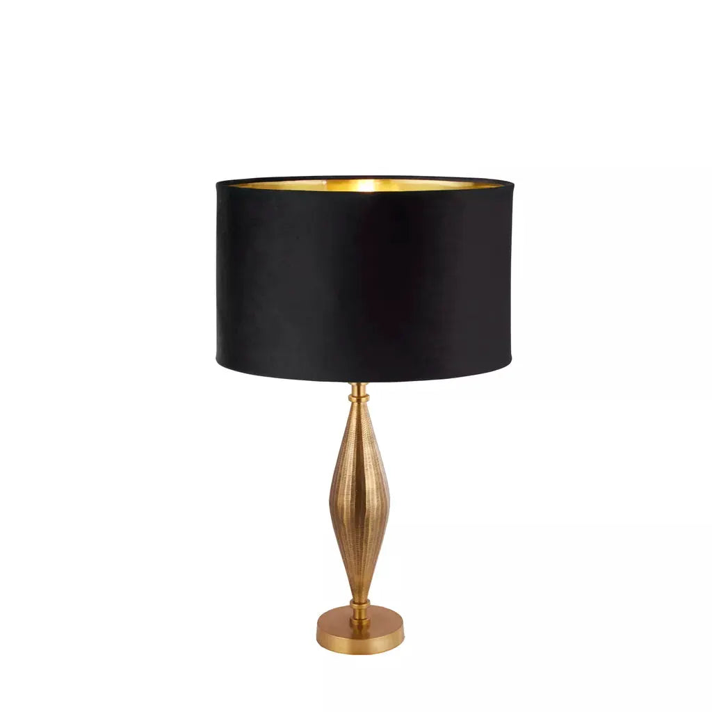 searchlight table lamps Rye Table Lamp - Antique Brass Metal & Black Velvet Shade - searchlight table lamps Rye Table Lamp - Antique Brass Metal & Black Velvet Shade