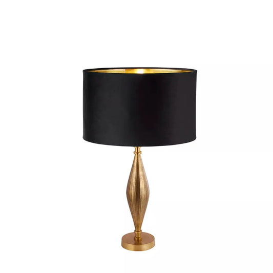 searchlight table lamps Rye Table Lamp - Antique Brass Metal & Black Velvet Shade - searchlight table lamps Rye Table Lamp - Antique Brass Metal & Black Velvet Shade