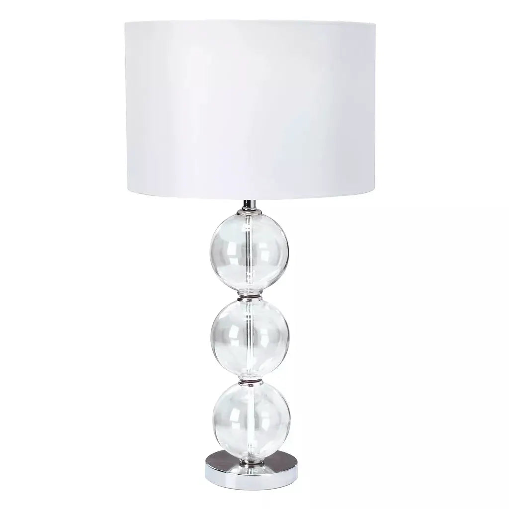 searchlight table lamps Bliss Table Lamp - Glass & White Linen Shade - searchlight table lamps Bliss Table Lamp - Glass & White Linen Shade