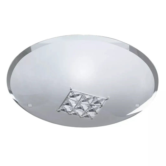 searchlight ceiling lights Horizon Flush - Sanded Glass & Clear Crystal - Ceiling Lights searchlight ceiling lights Horizon Flush - Sanded Glass & Clear Crystal Ceiling Lights