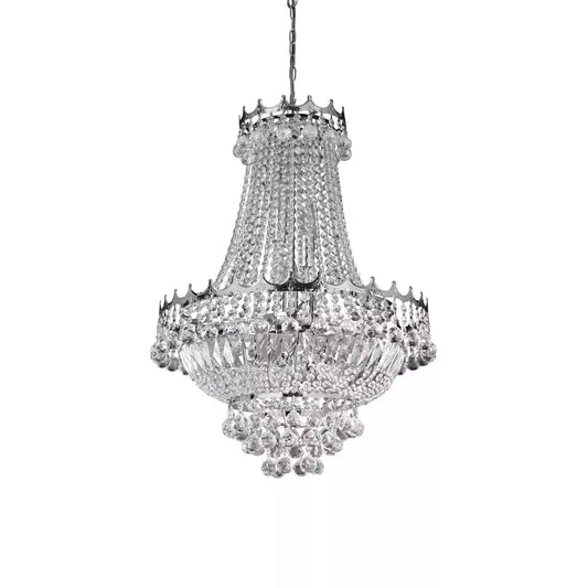 searchlight chandlier Versailles 9Lt Chandelier - Chrome Metal & Crystal - searchlight chandlier Versailles 9Lt Chandelier - Chrome Metal & Crystal