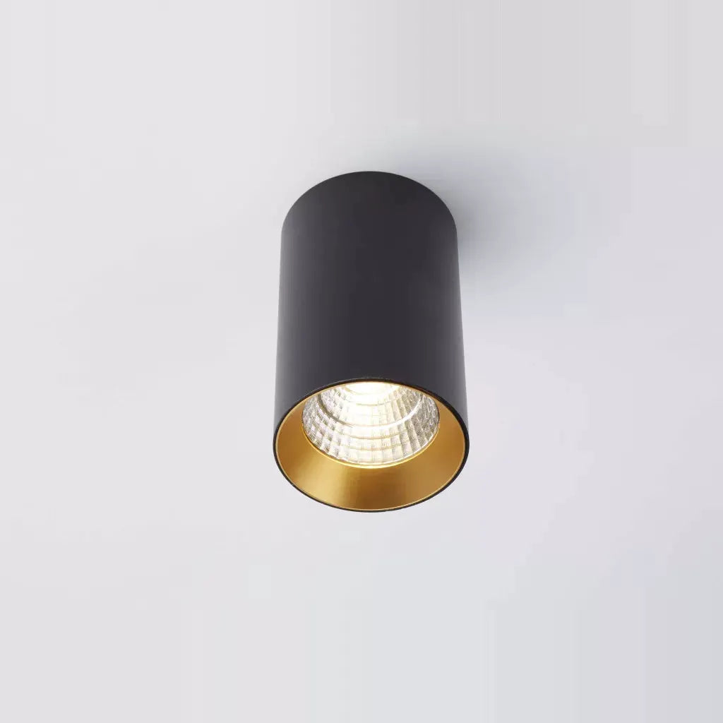 Searchlight Lyra flush, 10W, 3000k, TRIAC, Black/gold - Ceiling Lights Searchlight Lyra flush, 10W, 3000k, TRIAC, Black/gold Ceiling Lights