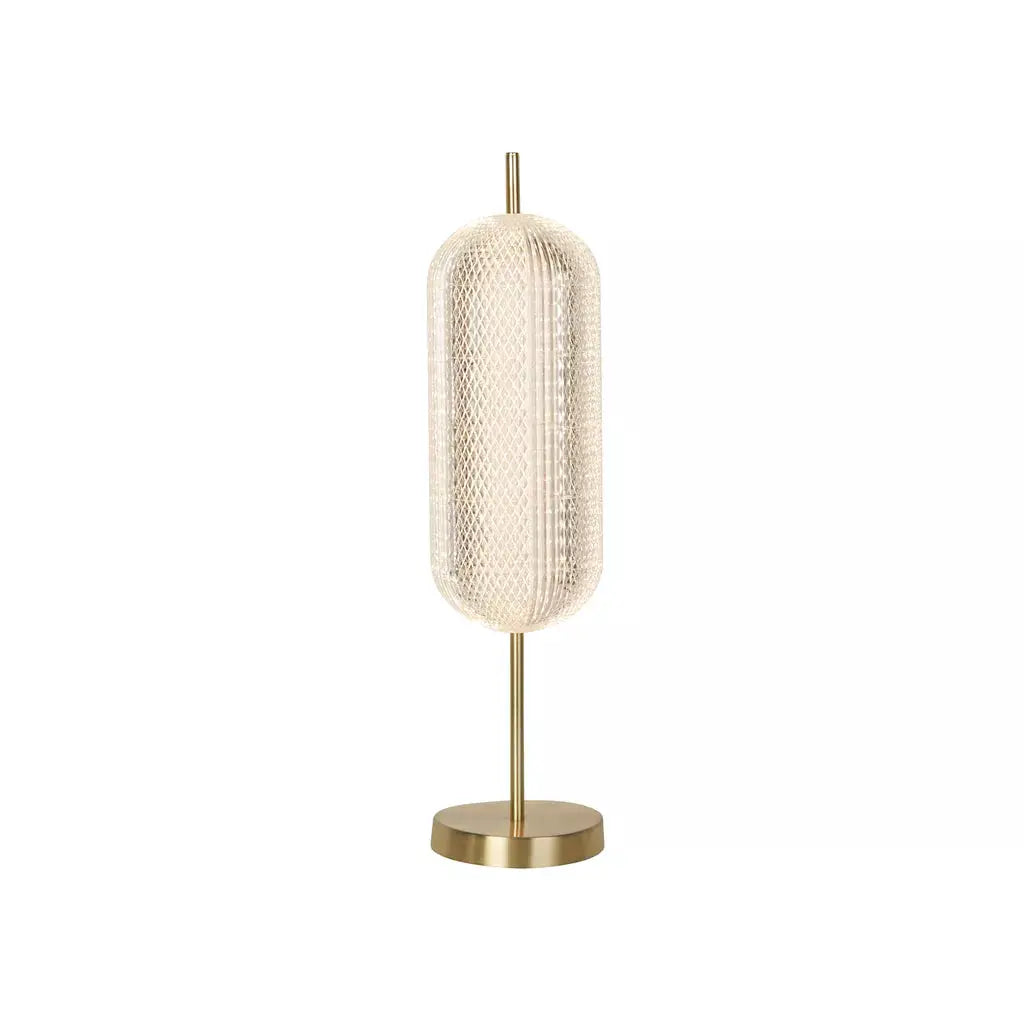 searchlight table lamps Capsule LED Table Lamp, Satin Brass Metal and Acrylic Shade - searchlight table lamps Capsule LED Table Lamp, Satin Brass Metal and Acrylic Shade