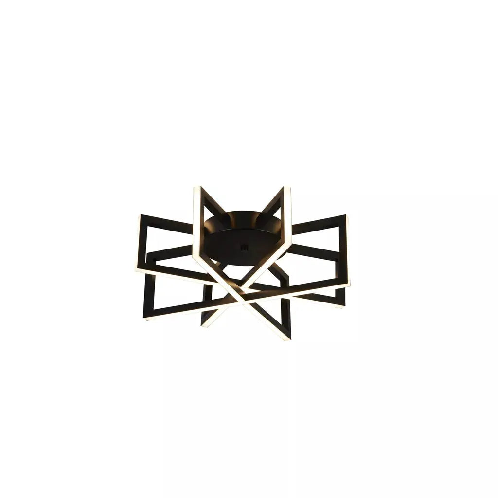 Searchlight Lux & Belle LED Flush-Brushed Black Metal - Ceiling Lights Searchlight Lux & Belle LED Flush-Brushed Black Metal Ceiling Lights