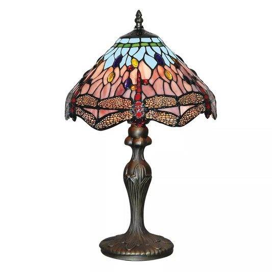searchlight table lamps Dragonfly Table Lamp - Antique Brass & Stained Glass - searchlight table lamps Dragonfly Table Lamp - Antique Brass & Stained Glass