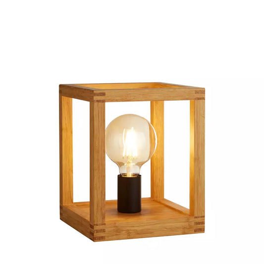 searchlight table lamps Square Table Lamp - Natural Wood & Black Metal - searchlight table lamps Square Table Lamp - Natural Wood & Black Metal