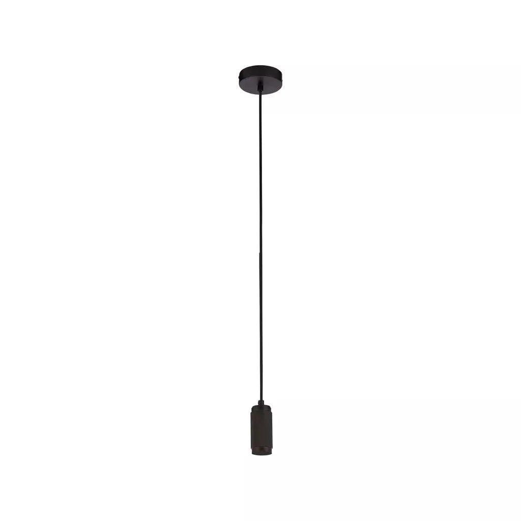 Searchlight Pendant Lights Suspension Cable - Knurled Black Metal & Black Braided Cable - Searchlight Pendant Lights Suspension Cable - Knurled Black Metal & Black Braided Cable