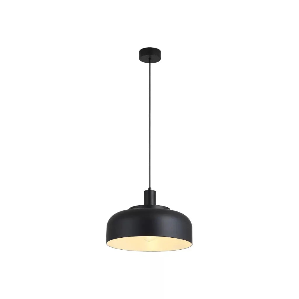 Searchlight Pendant Lights Scotland 1Lt Pendant Convertible to Semi-Flush Black Metal - Searchlight Pendant Lights Scotland 1Lt Pendant Convertible to Semi-Flush Black Metal