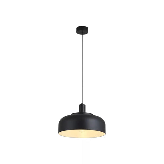 Searchlight Pendant Lights Scotland 1Lt Pendant Convertible to Semi-Flush Black Metal - Searchlight Pendant Lights Scotland 1Lt Pendant Convertible to Semi-Flush Black Metal