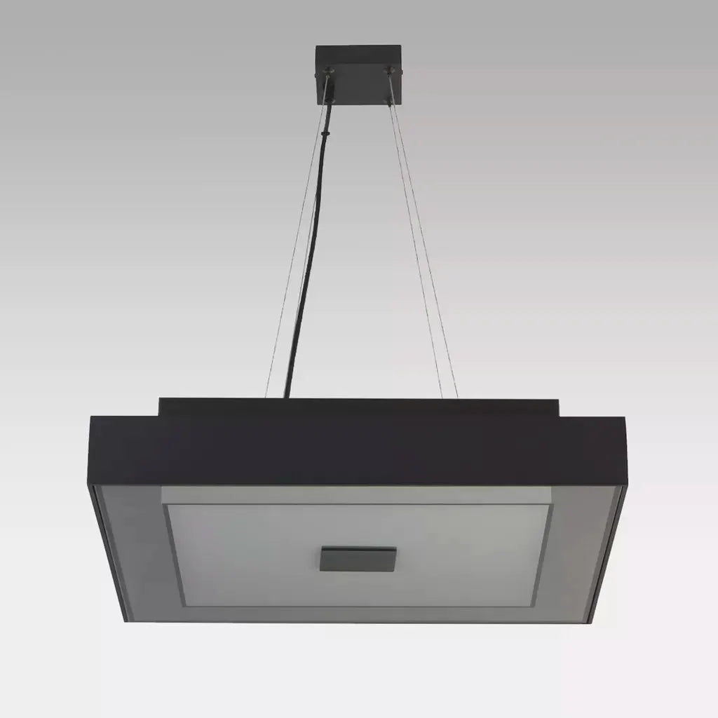 Searchlight Pendant Lights Hepburn Square,20W 3000K TRIAC dimmable, Sand Black - Searchlight Pendant Lights Hepburn Square,20W 3000K TRIAC dimmable, Sand Black